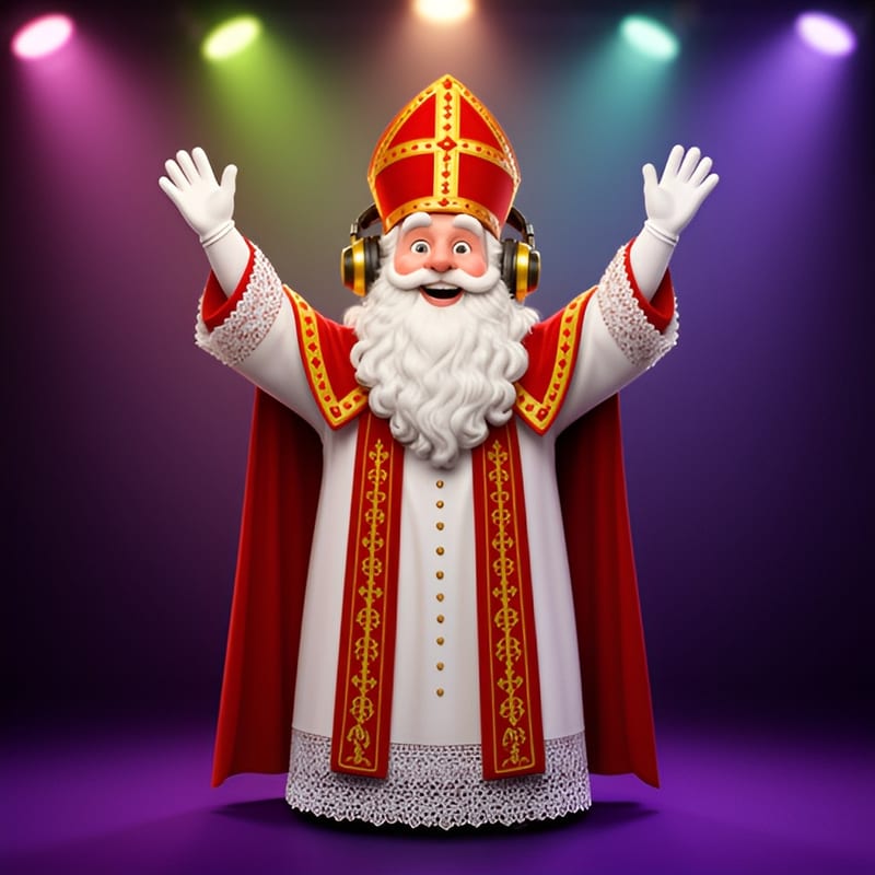Sinterklaas doet voor: Handen hoog!