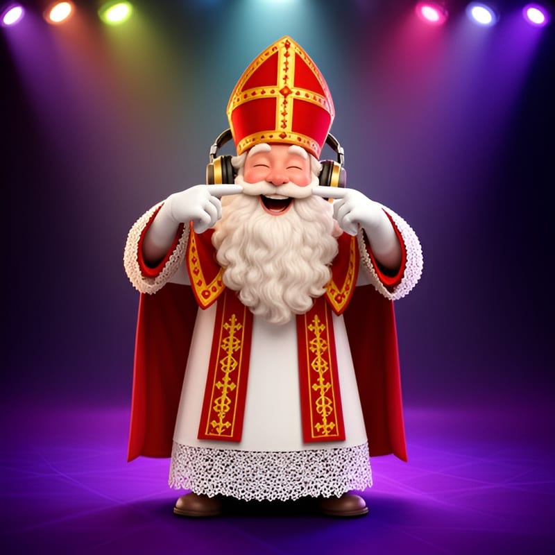 Sinterklaas doet voor: Lach!