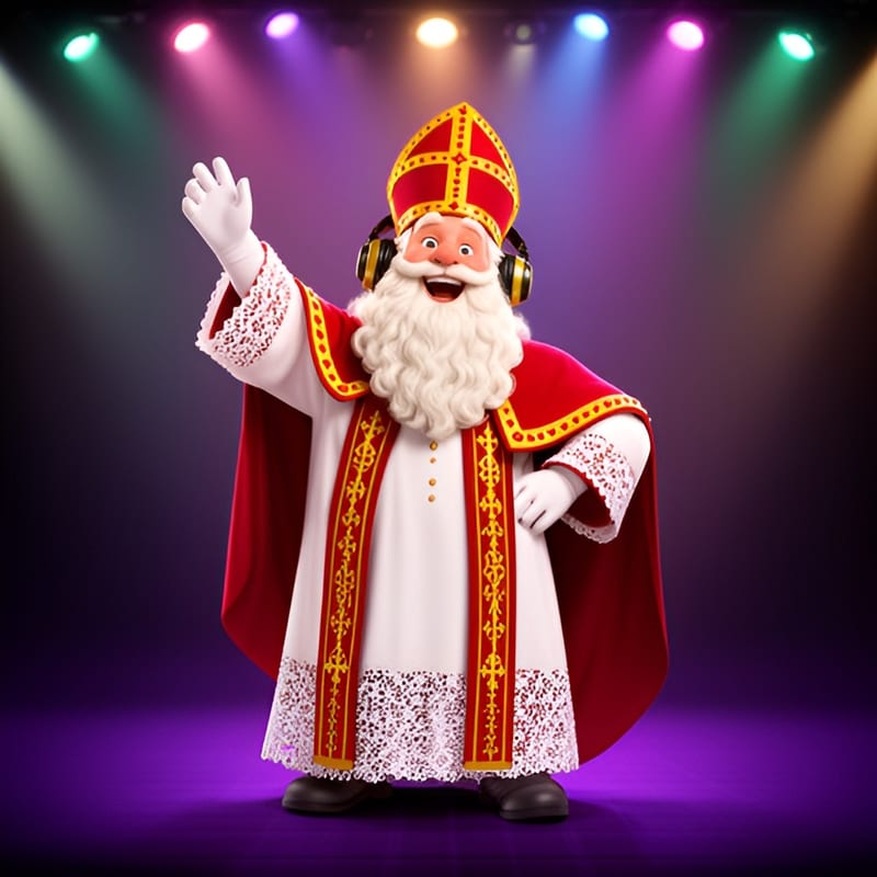 Sinterklaas doet voor: Zwaai!